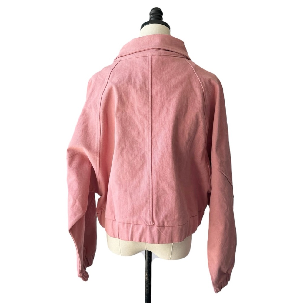Lulu’s Chilling With You Rose Pink Bomber Jacket | LARGE NWT - Picture 5 of 11